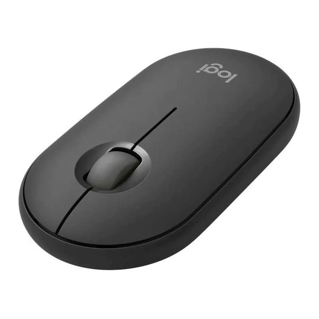 Logitech Pebble Mouse 2 M350s Bluetooth Mouse, Tonal Graphite — View 1 Logitech Pebble Mouse 2 M350s Bluetooth Mouse, Tonal Graphite — View 1