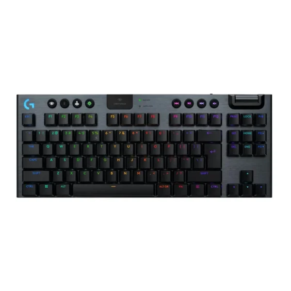 Logitech G915 X LIGHTSPEED TKL Wireless Keyboard, Tactile, US English, Black — View 1 Logitech G915 X LIGHTSPEED TKL Wireless Keyboard, Tactile, US English, Black — View 1