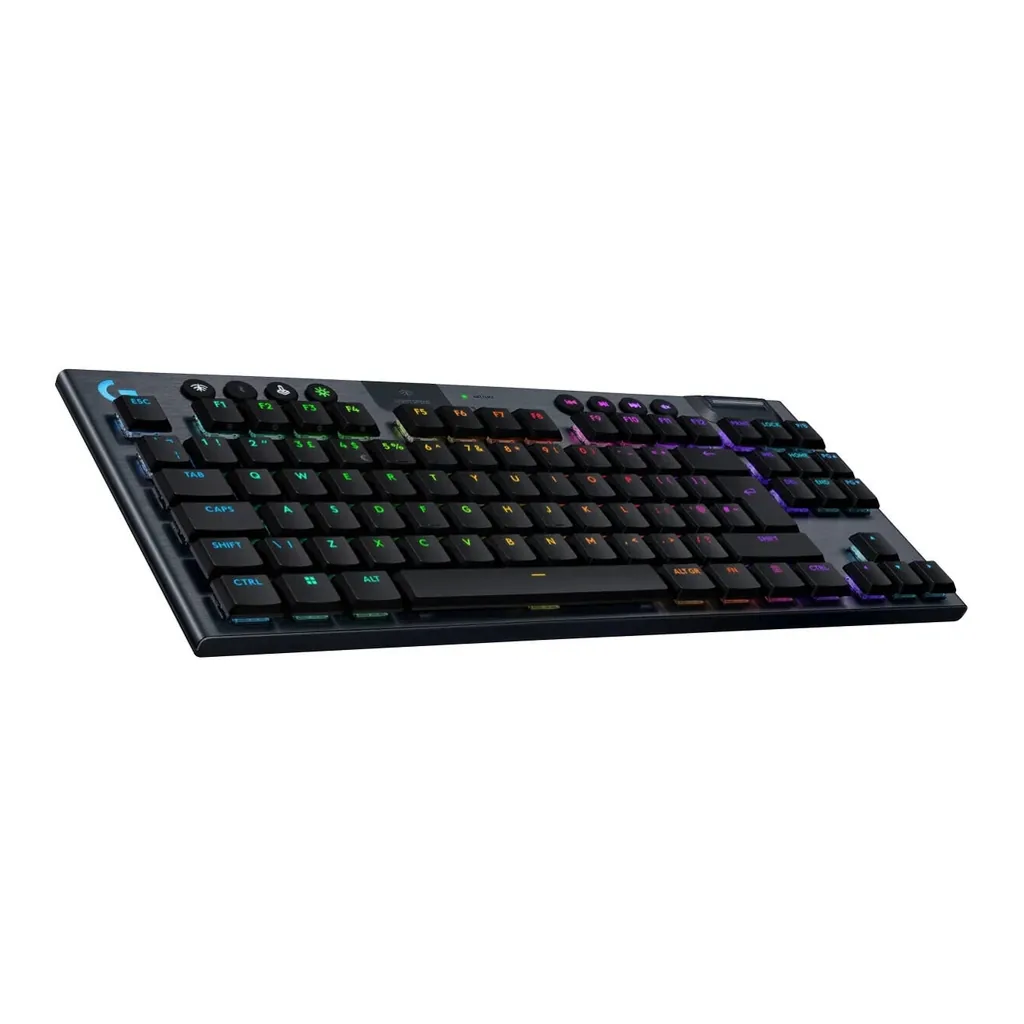 Logitech G915 X LIGHTSPEED TKL Wireless Keyboard, Tactile, US English, Black — View 3 Logitech G915 X LIGHTSPEED TKL Wireless Keyboard, Tactile, US English, Black — View 3