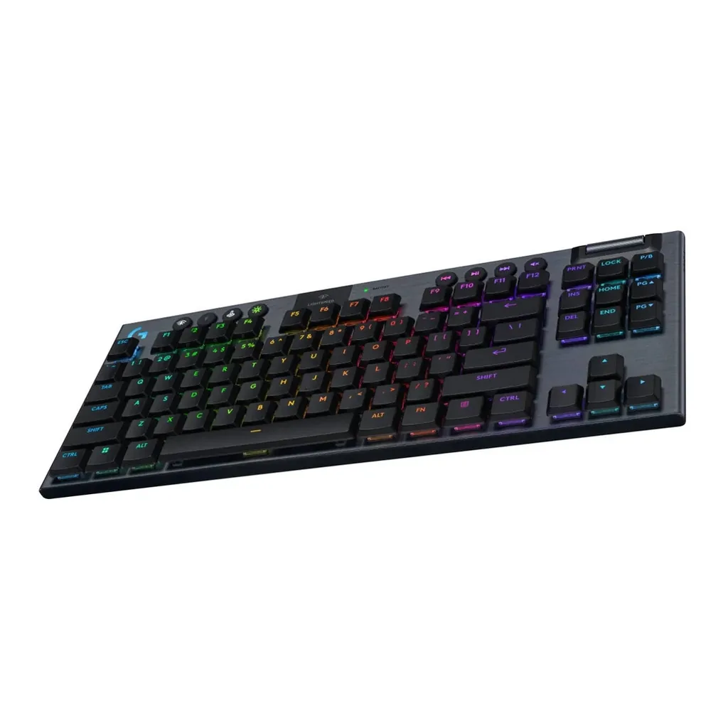 Logitech G915 X LIGHTSPEED TKL Wireless Keyboard, Tactile, US English, Black — View 4 Logitech G915 X LIGHTSPEED TKL Wireless Keyboard, Tactile, US English, Black — View 4
