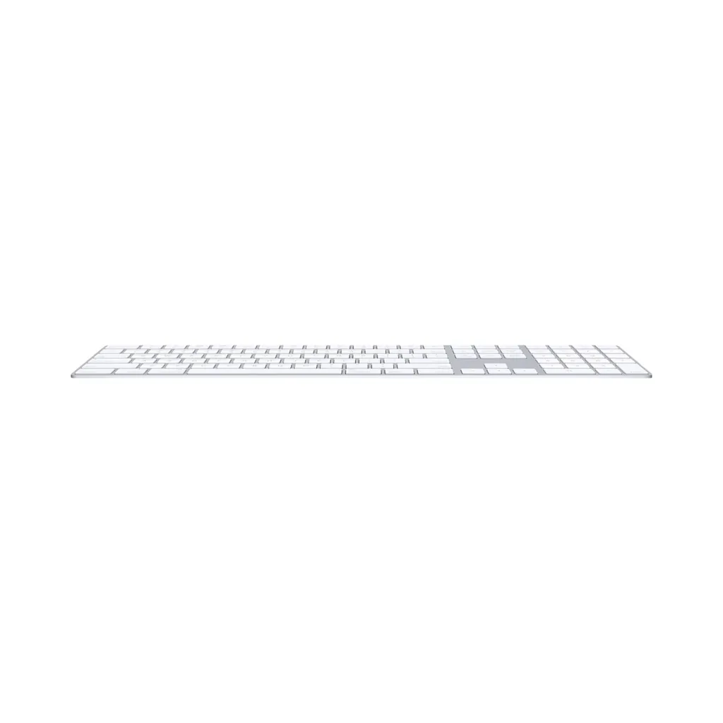 Apple Magic Keyboard with Numeric Keypad, US English, Silver, Lightning — View 2 Apple Magic Keyboard with Numeric Keypad, US English, Silver, Lightning — View 2