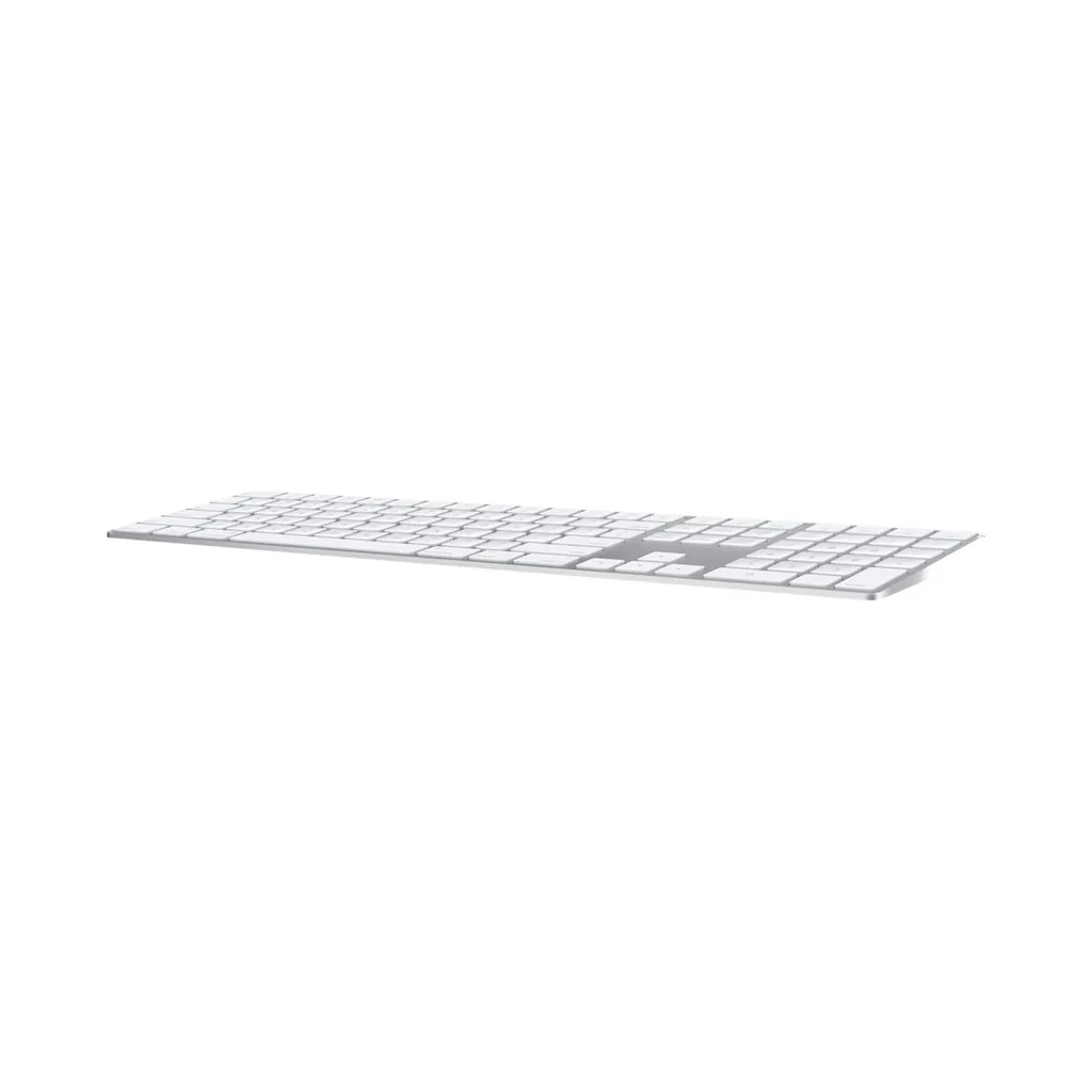 Apple Magic Keyboard with Numeric Keypad, US English, Silver, Lightning — View 4 Apple Magic Keyboard with Numeric Keypad, US English, Silver, Lightning — View 4