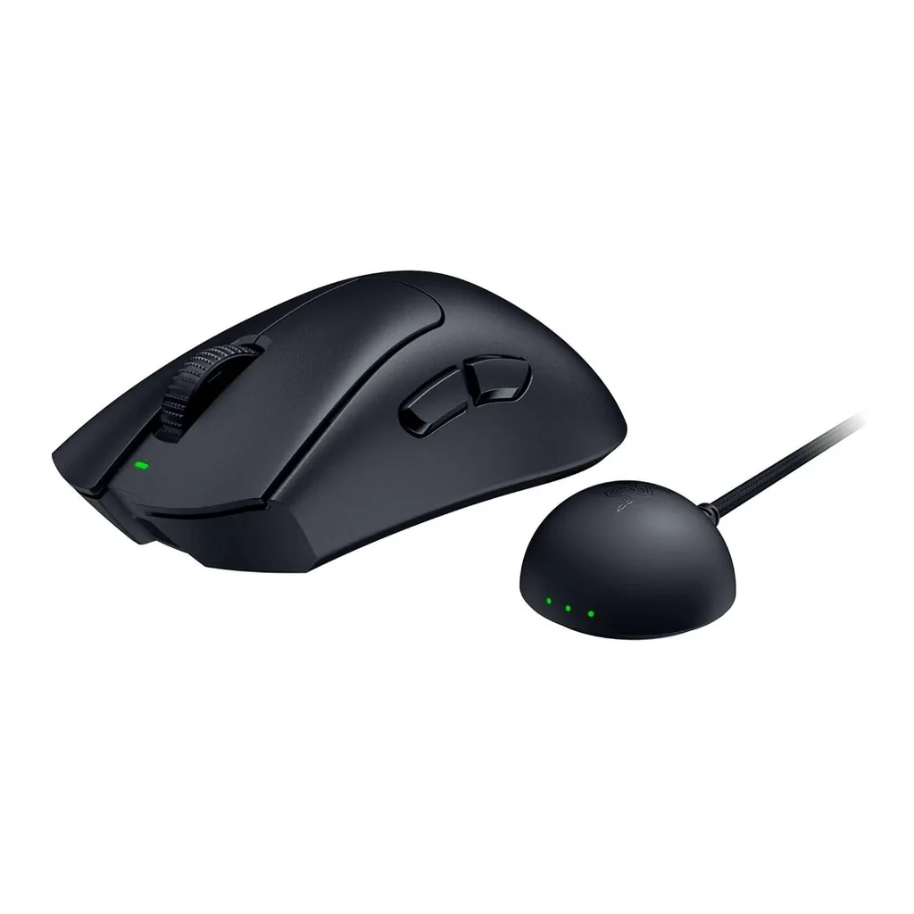 Razer DeathAdder V4 Pro Wireless Gaming Mouse, 45K DPI, Black — View 3 Razer DeathAdder V4 Pro Wireless Gaming Mouse, 45K DPI, Black — View 3
