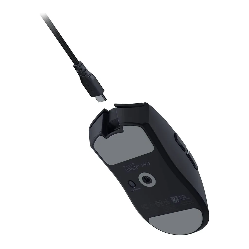 Razer Viper V4 Pro Wireless Gaming Mouse, 50K DPI, Black — View 4 Razer Viper V4 Pro Wireless Gaming Mouse, 50K DPI, Black — View 4