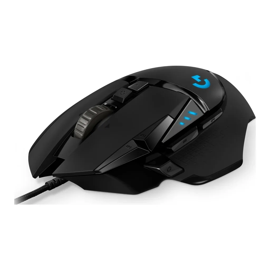 Logitech G502 HERO Wired Gaming Mouse, HERO 25K, Black — View 2 Logitech G502 HERO Wired Gaming Mouse, HERO 25K, Black — View 2