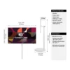 Samsung LS43FM70YUNXZA — dimensions and included items Samsung Movingstyle Essential 43-inch LS43FM70YUNXZA dimensions and included items