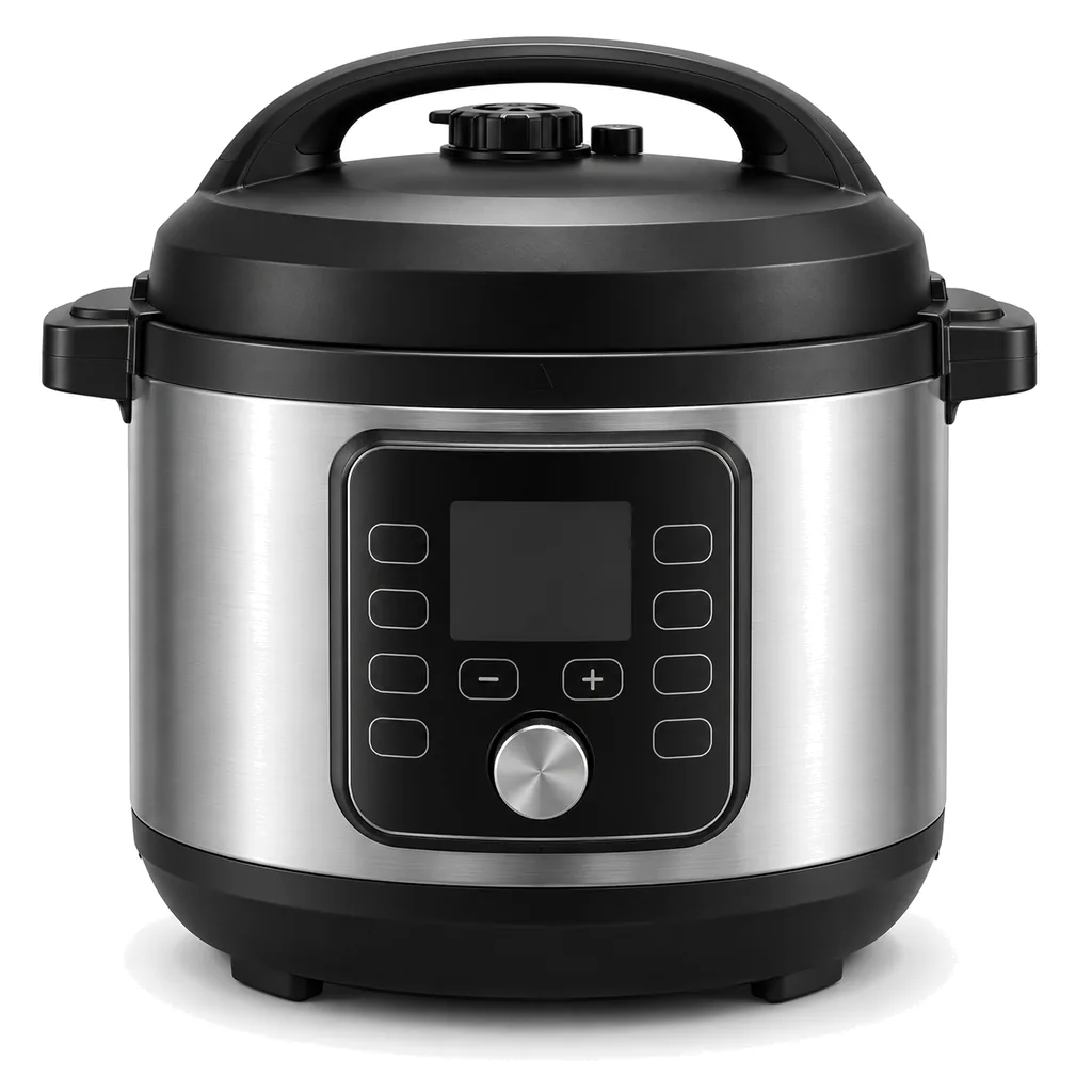EditionSANI-Steamers-Rice-Cookers-Pressure-Cookers Ad Hoc TK51US Tuto Decorative Teapot & Food Warmer – Portable Wood Base with Stainless Steel Plate for Small & Mid Teapots – Brown