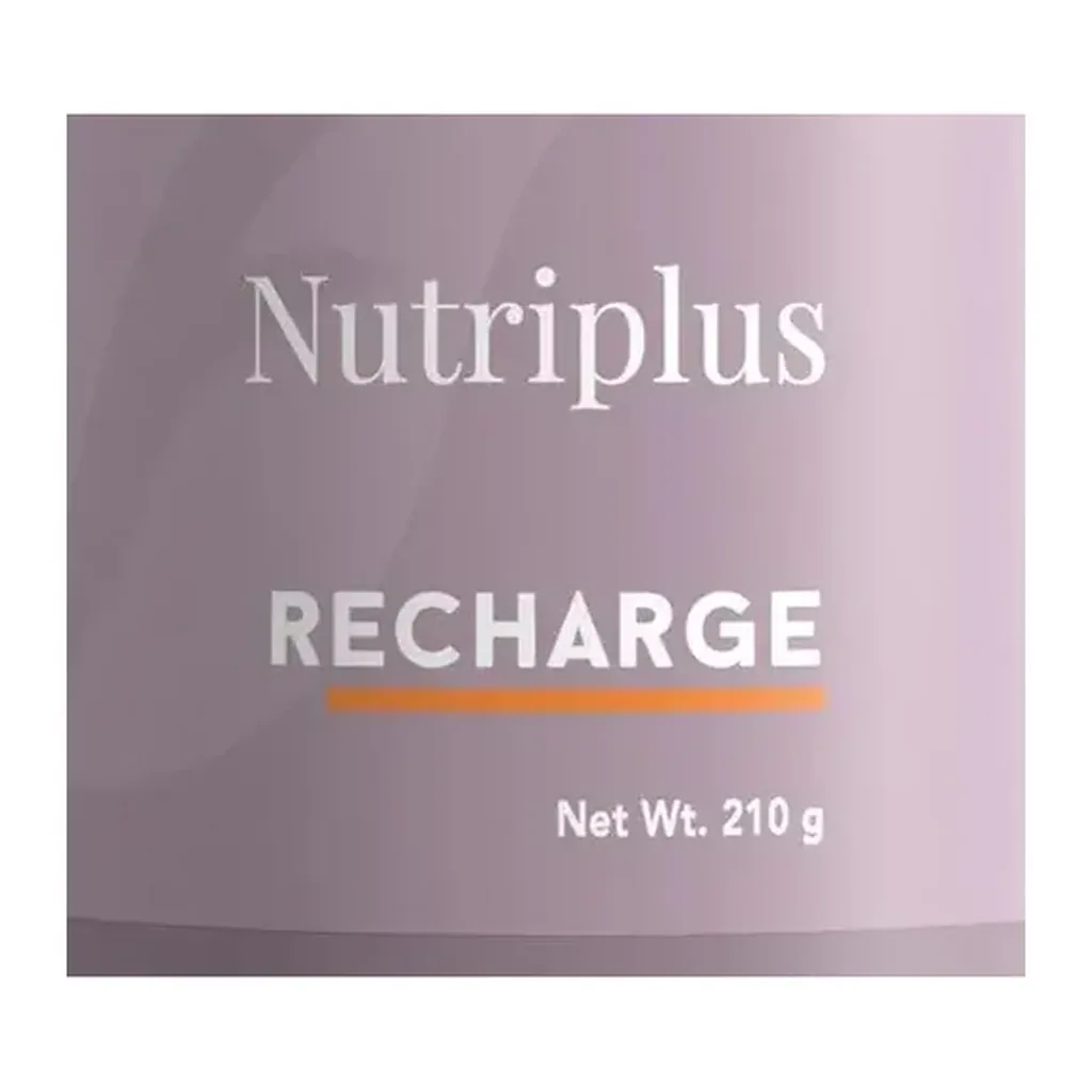 Official Recharge front label showing 210 g net weight Official Recharge front label showing 210 g net weight