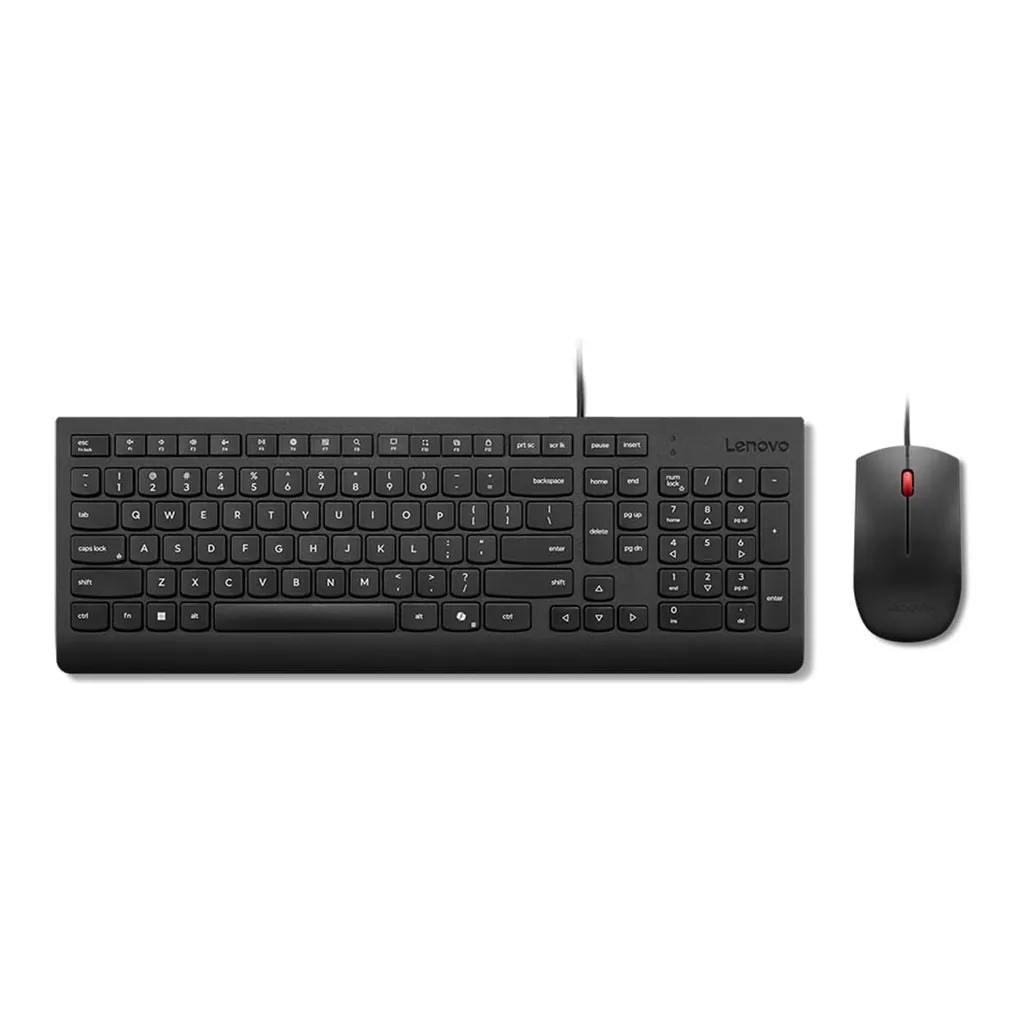 Lenovo Essential Wired Combo Black US English (4) Lenovo Essential Wireless Keyboard and Mouse Combo Gen 2, UK English, Black