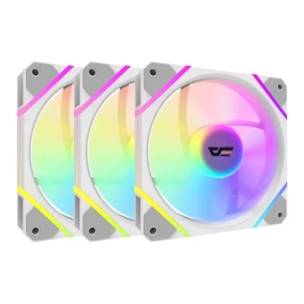DarkFlash A-RGB Cooling Fan, White | DM12F-3IN1-White - Image 1 DarkFlash A-RGB Cooling Fan, White | DM12F-3IN1-White