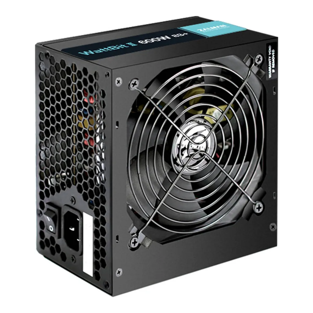 a162678c6188f64e6bc3b4894b182232-hi.jpg Zalman Wattbit II 600W Power Supply, 120mm Fan Diameter, None PFC, 6A Input Current, 50-60Hz Frequency, SATA / Molex Connector | ZM600-XEII