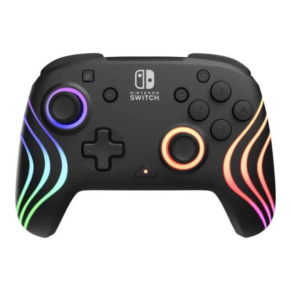 a1ec7e757175adf85bf26d6b1a93fc9c-hi.jpg PDP Afterglow Wave Wireless Controller With Motion For Nintendo Switch, Customize RGB Zones, Lighting Effects, Audio Settings, Officially Licensed by Nintendo, Black