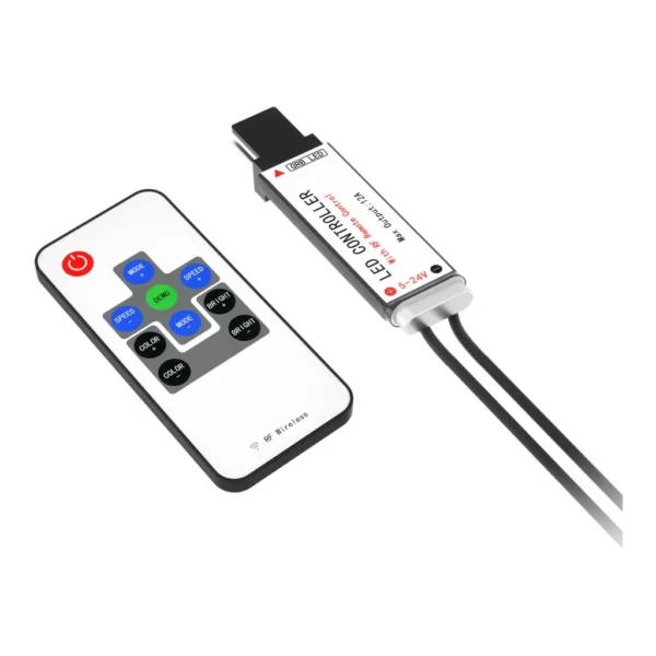 Barrow ZDKZQ 12V RGB Remote Controller, Black - Image 1 Barrow ZDKZQ 12V RGB Remote Controller, Black