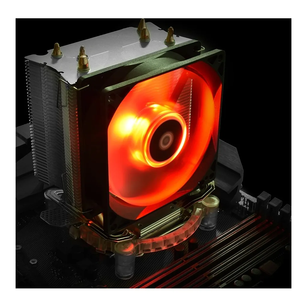ID-COOLING Sweden Series SE-913-R PWM Red LED CPU Cooler - Image 5 ID-COOLING Sweden Series SE-913-R PWM Red LED CPU Cooler