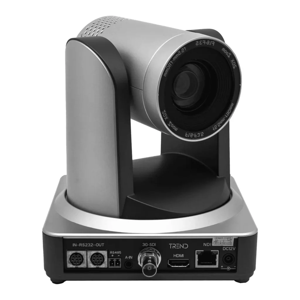 a23c53f85ff3ffc14fbe3904c121b912-hi.jpg TREND 4K Ai PTZ Conferencing Camera, 8.42MP CMOS Sensor, 30X Optical Zoom, 4K 60fps Video, Ai Dynamic Tracking, 16X Digital Zoom, HDMI SDI USB 3.0, PoE+, Gray