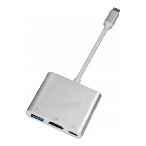 a35aa15178e5468a96b549c8f79690d2-md.jpg Haysenser Type C to HDMI 3 in 1 Adapter (HDMI + USB 3.0 + Type C)