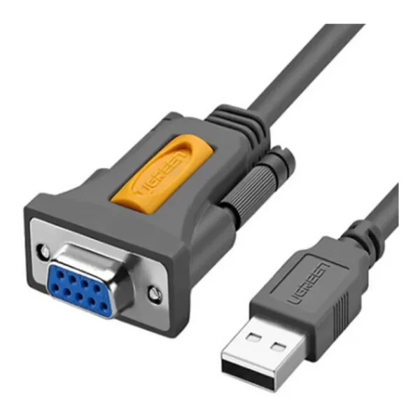 a37862218976186c5d93d80855986ef5-md.jpg UGREEN CR104 USB to DB9 RS-232 Adapter Cable 1.5 Meter with 1 Mbps Transfer Speed, Plug and Play for PC, Router, Scanners, Barcode | 20201