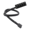 Unikstone PWM Fan Hub, Black | PWM CBL - Image 1 Unikstone PWM Fan Hub, Black | PWM CBL