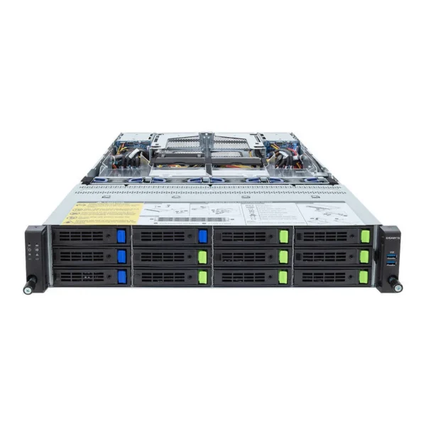 a38054b823493d8069a16e612c10c8ea-hi.jpg GIGABYTE R283-Z97-AAF1 2U Rack Server, Dual AMD EPYC 9005/9004, 24x DDR5 RDIMM, 12x 3.5" Gen5 NVMe/SATA/SAS-4, 2x FHFL PCIe Gen5 x16, 2x OCP NIC 3.0, Dual 2400W Platinum | R283-Z97-AAF1