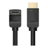 a505fe236650f5df0d07e073440203a1-hi.jpg Vention HDMI 2.0 Right Angle 90° Cable, Supports Up to 4K @ 60Hz Resolution, Gold-Plated Connector, Tinned Copper Conductor, Aluminum Foil + Mesh Shielding, 30 AWG, 5m Cable Length, Black