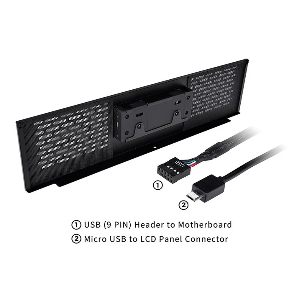 Thermaltake LCD Panel Kit for The Tower 500, Black | AC-062-OO1NAN-A1 - Image 4 Thermaltake LCD Panel Kit for The Tower 500, Black | AC-062-OO1NAN-A1