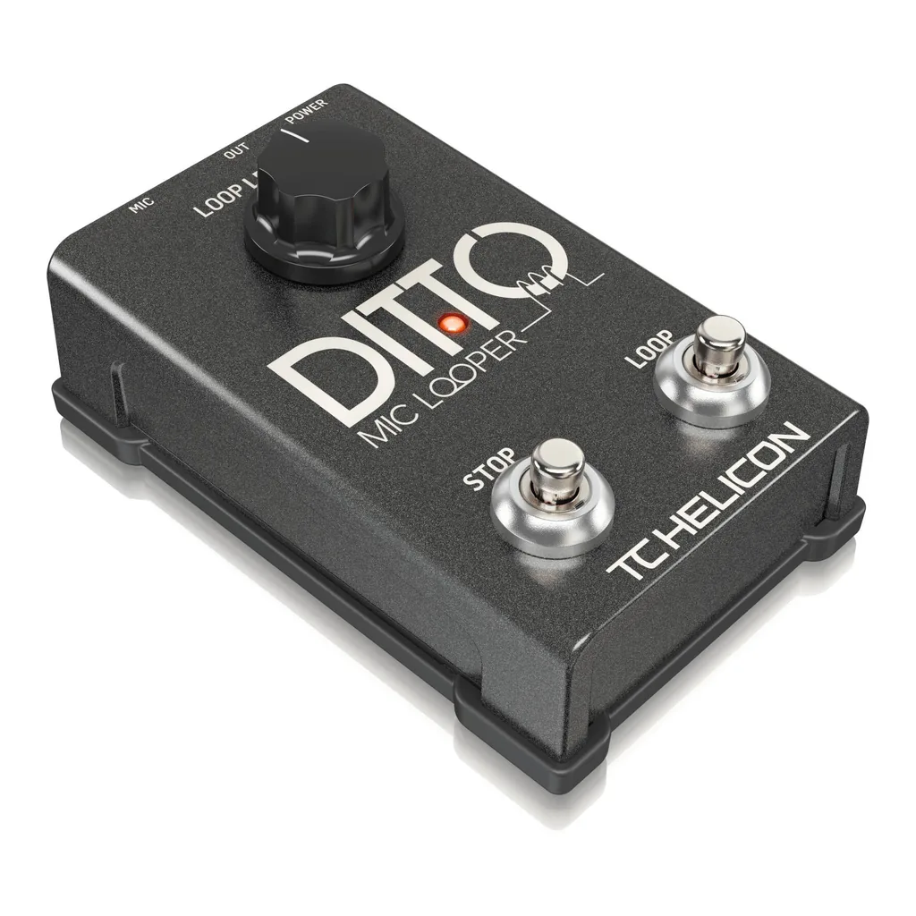 a648dadb9a693f47c5b0de74cb780b62-hi.jpg TC-Helicon Ditto Mic Looper, Compact Vocal Looper Pedal with True Bypass