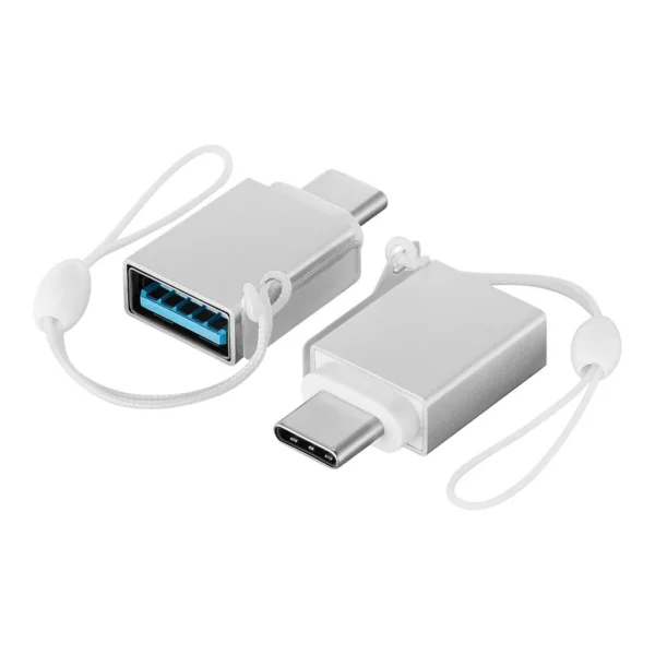a6c8ffe1-bced-45dd-95b0-c76d6723dffd.jpg Best Buy essentials™ - Female USB to Male USB-C Adapter (2-Pack) - Silver