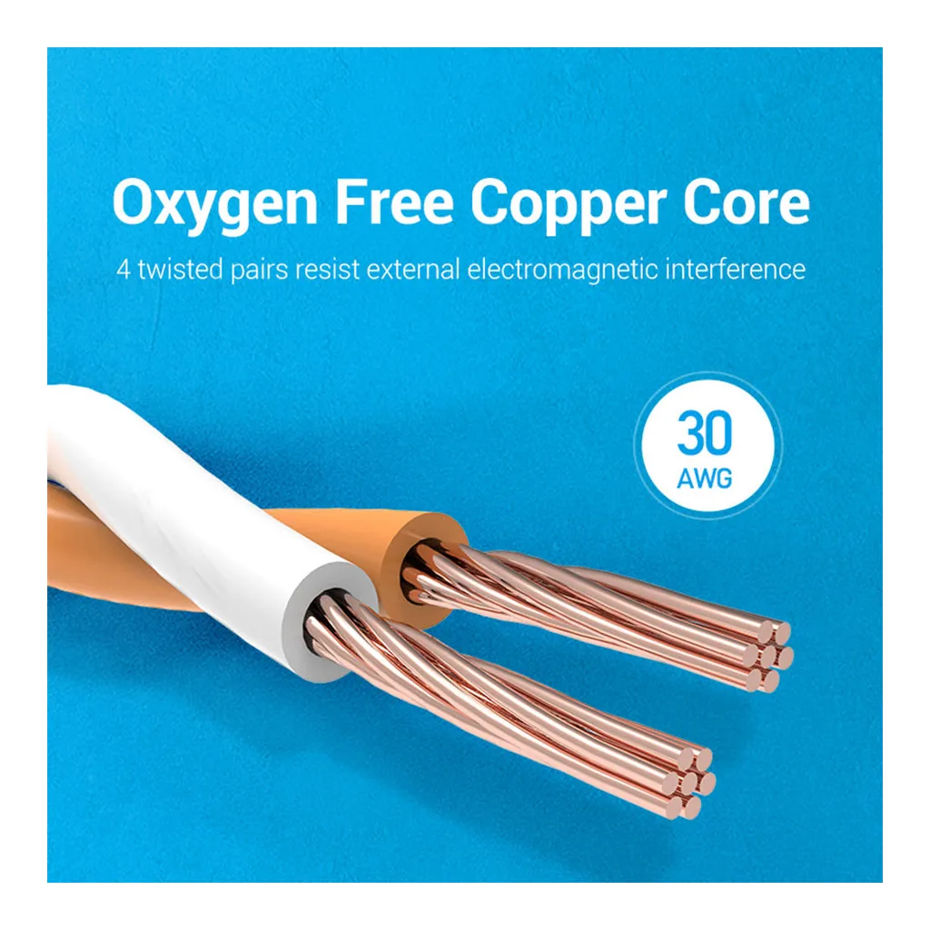 a7e5b929400882506170b45dbaec680b-hi.jpg Vention Flat Cat.8 Patch Cable, RJ45 8P8C Connector Type, 40Gbps Transmission Rate, PVC Jack Material, Gold Plated, 2 Meter Length, Black