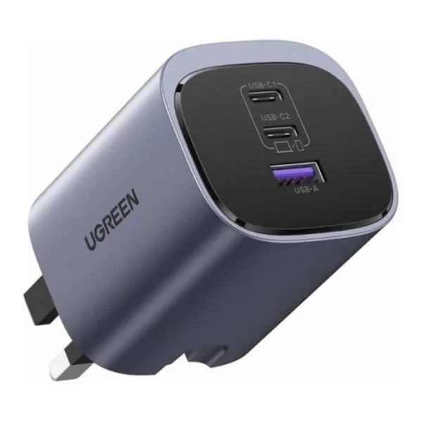 a7f323727b38776ff8ddbe7005dc93cc-md.jpg UGREEN Nexode S 65W GaN Wall Charger, 2x USB-C PD Fast Charging Ports, 1x USB-A QC Port, PPS 25W, GaNInfinity, Smart Power Distribution, Thermal Guard, Foldable Plug, Compact Design | 45225