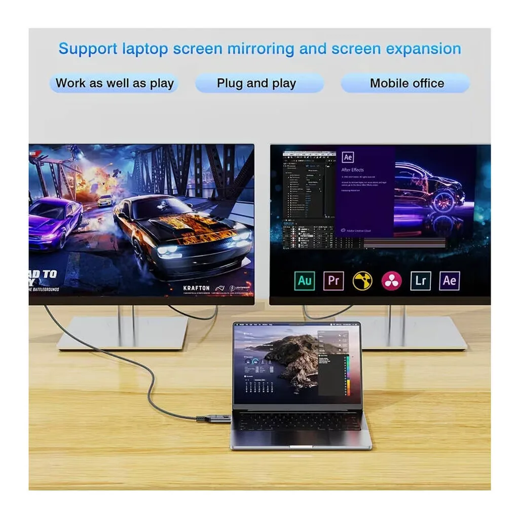 a8f2c63cd49a88508fd103f33526d7d9-hi.jpg UGOURD Displayport to HDTV 1.4 Cable, Male to Male, Supports 4K at 30 Hz And 2K at 120Hz for UHD Video Transfer And Includes a Chip for Connecting Pcs, Laptops, And Tvs, 1.5 Meter Cable Length