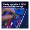 a9653d40d4614d7f21b1bbdc16d027eb-hi.jpg Crucial P310 2TB PCIe Gen4 NVMe 2230 M.2 Internal SSD, Up to 6000 Mb/s Sequential Write & 7100 Mb/s Sequential Read, 440 TBW SSD Endurance, Black | CT2000P310SSD2