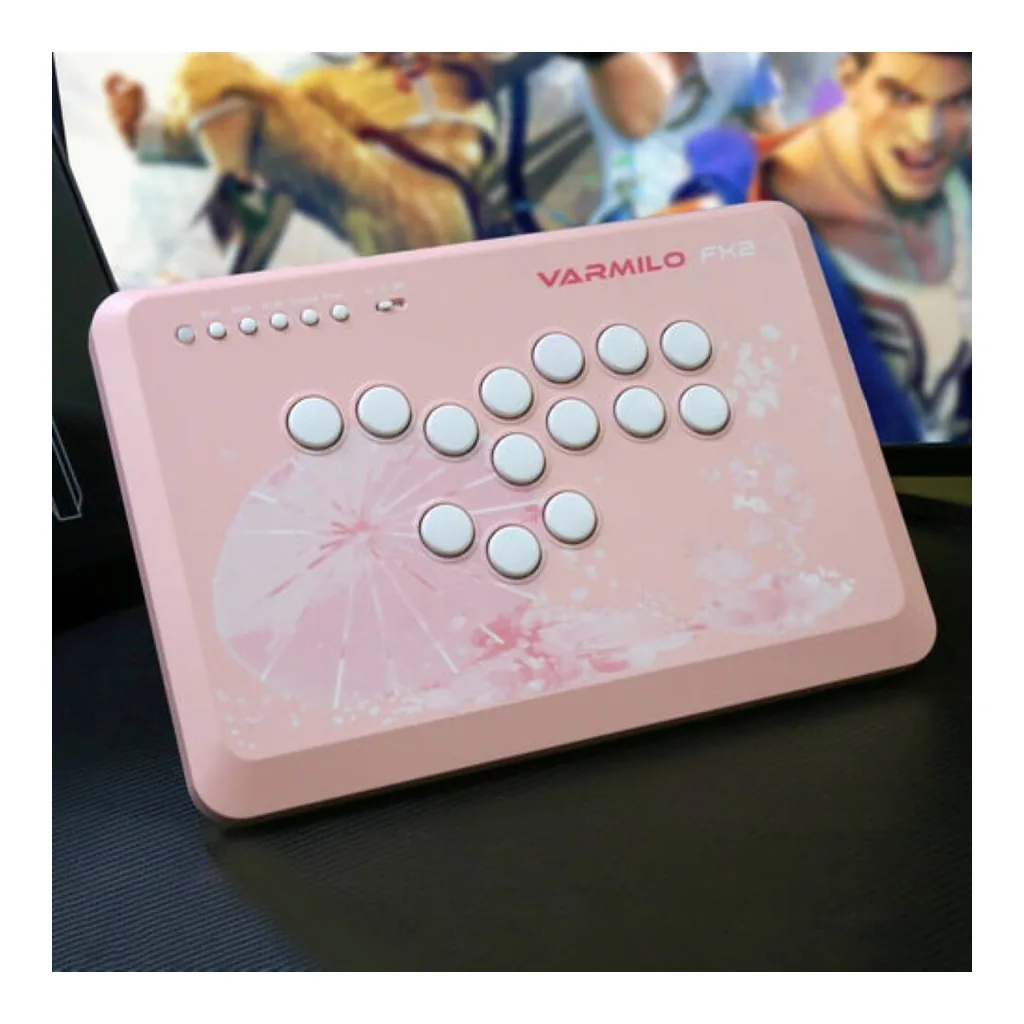 aa54eaa6a233356197574775dca4a3cd-hi.jpg Varmilo FK2 Fighting Game keyboard with World's First CHERRY MX Inductive Silver Switches, Rapid Triggers, Lever less Controller, Reliable and Durable, Sakura