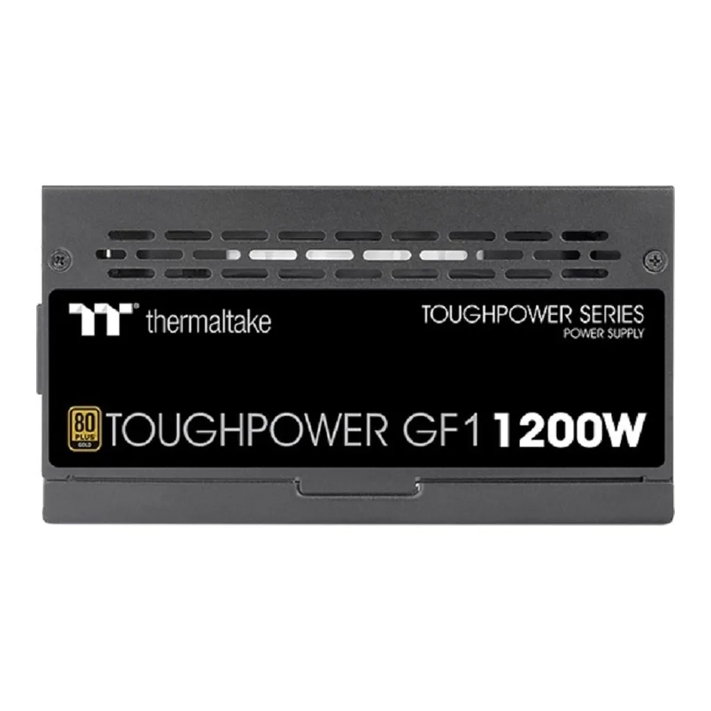 aa5bb2d033971b4fa25339a1d3858aeb-hi.jpg Thermaltake Toughpower GF1 1200W Watt Power Supply, Full Modular, 80 Plus Gold, PSU, Single Rail, 100 A, 140mm Fan, ATX, Black | PS-TPD-1200FNFAGK-1