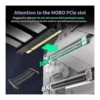 ASHATA PCIe 5.0 X16 GPU Extension Cable 128Gbps Gen 5 Flexible Riser Card for RTX 4090 RTX 5090 RX 7900 Vertical GPU Display and Mounting, Black | (A) - Image 8 ASHATA PCIe 5.0 X16 GPU Extension Cable 128Gbps Gen 5 Flexible Riser Card for RTX 4090 RTX 5090 RX 7900 Vertical GPU Display and Mounting, Black | (A)