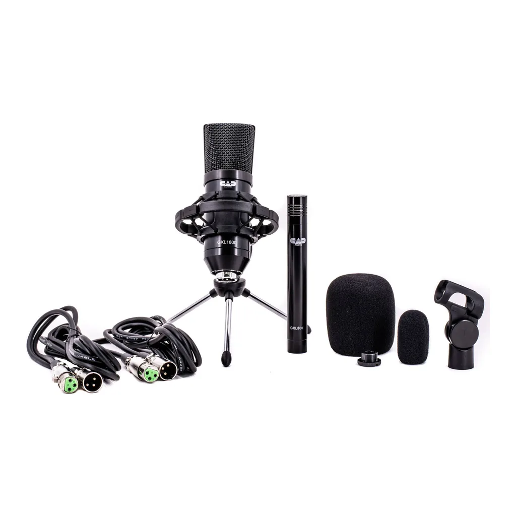 abf432038dbd12b668fc35bfa9843584-hi.jpg CAD AUDIO GXL1800SP Mic Collection with Large & Small Diaphargm Condenser Microphones
