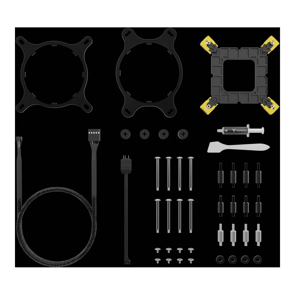 GAMDIAS Chione M4-240 Elite Cooling Power, Black - Image 7 GAMDIAS Chione M4-240 Elite Cooling Power, Black