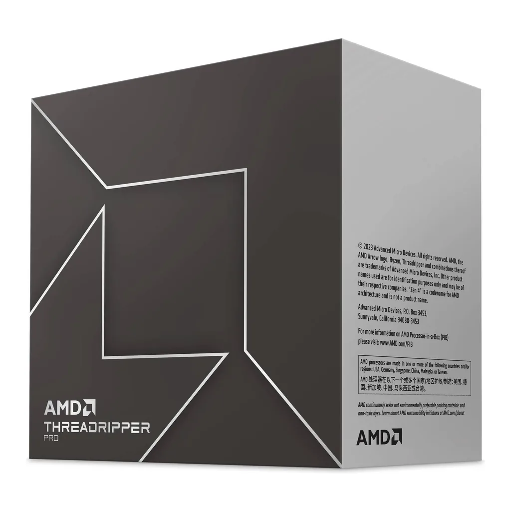 adf412dd9708569648226f5e462e5479-hi.jpg AMD Ryzen Threadripper PRO 7985WX 3.2 GHz sTR5 Processor, 64 Cores & 128 Threads, 5.1GHz Max Turbo Frequency, 256MB L3 Cache, 8-CH DDR5 ECC Memory, Up to 5200MT/s, Zen 4 Arc | 100-100000454WOF