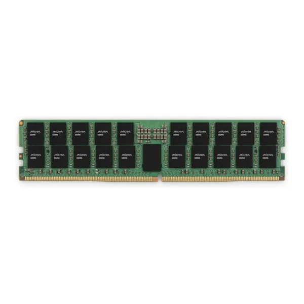 Micron 32GB DDR5 RDIMM Memory, 6400 MHz Speed, 1.1 Voltage, CL52 CAS Latency, ECC | MTC20F2085S1RC64BD2R - Image 1 Micron 32GB DDR5 RDIMM Memory, 6400 MHz Speed, 1.1 Voltage, CL52 CAS Latency, ECC | MTC20F2085S1RC64BD2R - Image 1