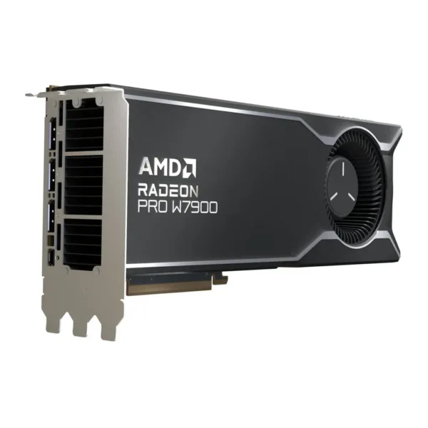 AMD Radeon Pro W7900 Professional Graphics Card, 48GB GDDR6 384-bit Memory, Up to 864 GB/s Memory Bandwidth, 6144 Stream Processors, PCIe 4.0, DisplayPort 2.1 | Mini DisplayPort 2.1 | 100-300000074 – Main image AMD Radeon Pro W7900 Professional Graphics Card, 48GB GDDR6 384-bit Memory, Up to 864 GB/s Memory Bandwidth, 6144 Stream Processors, PCIe 4.0, DisplayPort 2.1 | Mini DisplayPort 2.1 | 100-300000074 – Main image