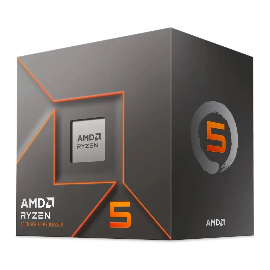 AMD Ryzen 5 8400F AM5 Desktop Processor, 6 Cores & 12 Threads, 4.7 GHz Max Boost Clock, 6MB L2 & 16MB L3 Cache, DDR5-5200 Memory, Zen 4 Architecture, Includes Wraith Stealth Cooler | 100-100001591BOX – Gallery image 1 AMD Ryzen 5 8400F AM5 Desktop Processor, 6 Cores & 12 Threads, 4.7 GHz Max Boost Clock, 6MB L2 & 16MB L3 Cache, DDR5-5200 Memory, Zen 4 Architecture, Includes Wraith Stealth Cooler | 100-100001591BOX – Gallery image 1