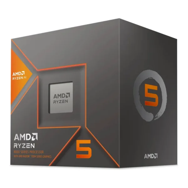 AMD Ryzen 5 8600G 4.3GHz AM5 Desktop Processor, 6 Cores & 12 Threads, 5GHz Max Boost Clock, 6MB L2 & 16MB L3 Cache, AMD Radeon 760M, Dual CH DDR5-5200 Slots 256 GB Max Memory | 100-100001237BOX – Main image AMD Ryzen 5 8600G 4.3GHz AM5 Desktop Processor, 6 Cores & 12 Threads, 5GHz Max Boost Clock, 6MB L2 & 16MB L3 Cache, AMD Radeon 760M, Dual CH DDR5-5200 Slots 256 GB Max Memory | 100-100001237BOX – Main image