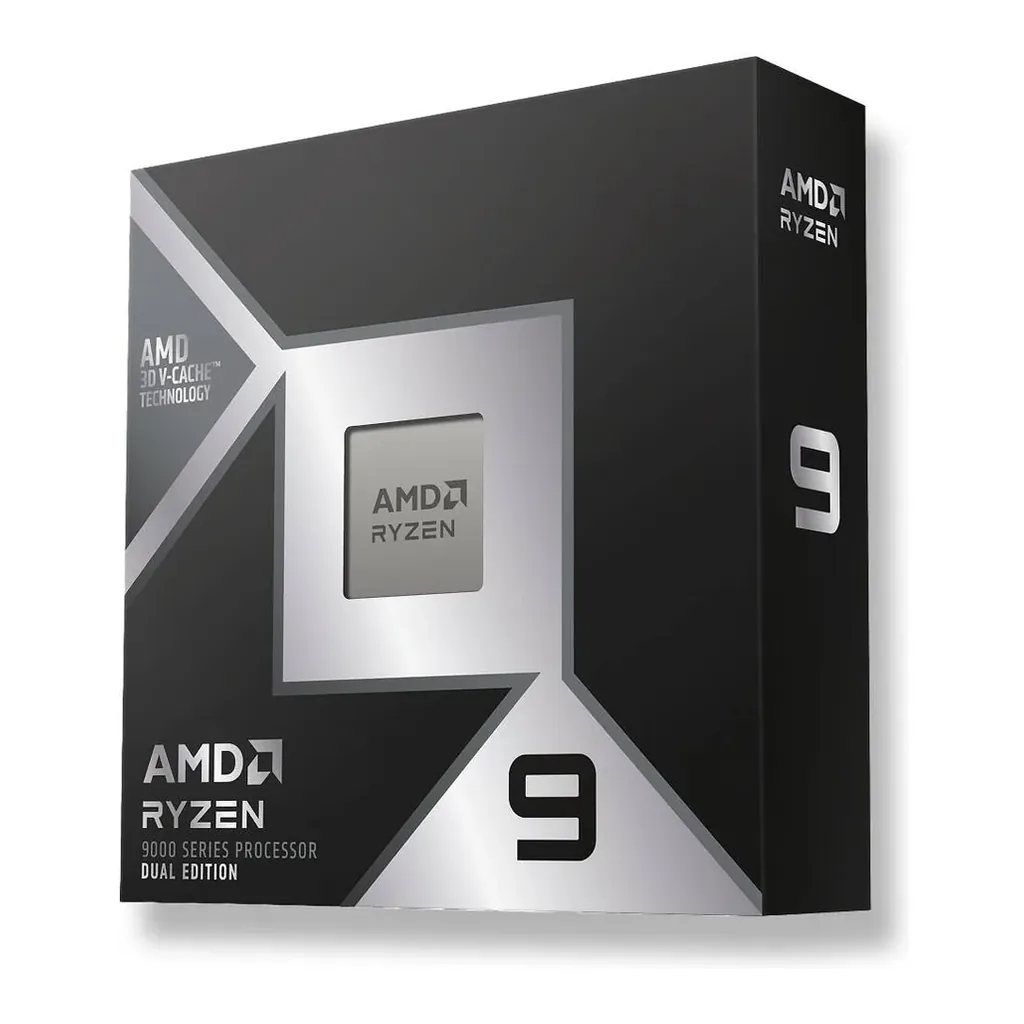 AMD Ryzen 9 9950X3D2 Dual Edition AM5 Desktop Processor, 16 Cores & 32 Threads, Up to 5.6 GHz Max Boost Clock, Integrated AMD Radeon Graphics, 256 Max Memory | 100-100001978WOF – Main image AMD Ryzen 9 9950X3D2 Dual Edition AM5 Desktop Processor, 16 Cores & 32 Threads, Up to 5.6 GHz Max Boost Clock, Integrated AMD Radeon Graphics, 256 Max Memory | 100-100001978WOF – Main image