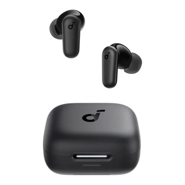 Anker Soundcore R50i NC Earbuds, Strong and Smart Noise Cancelling, Powerful Bass, 45H Playtime, 2-in-1 Case and Phone Stand, IP54, Wireless Earbuds, Bluetooth 5.4, Black – Main image Anker Soundcore R50i NC Earbuds, Strong and Smart Noise Cancelling, Powerful Bass, 45H Playtime, 2-in-1 Case and Phone Stand, IP54, Wireless Earbuds, Bluetooth 5.4, Black – Main image