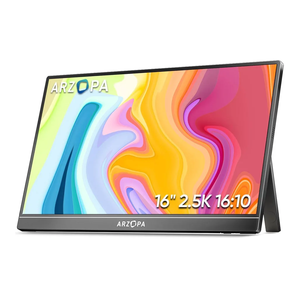 ARZOPA Z1RC 16-inch 2.5K 60Hz IPS Portable Monitor – Main image ARZOPA Z1RC 16-inch 2.5K 60Hz IPS Portable Monitor – Main image