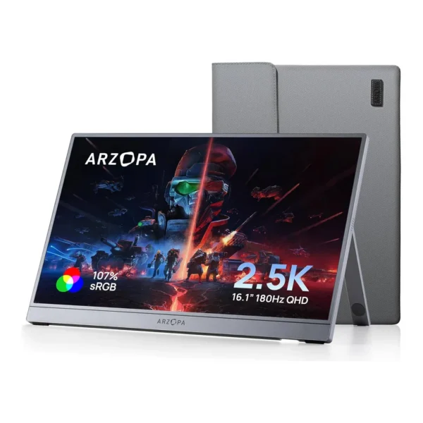 ARZOPA Z3FC 16.1-inch QHD 180Hz IPS Portable Gaming Monitor – Main image ARZOPA Z3FC 16.1-inch QHD 180Hz IPS Portable Gaming Monitor – Main image