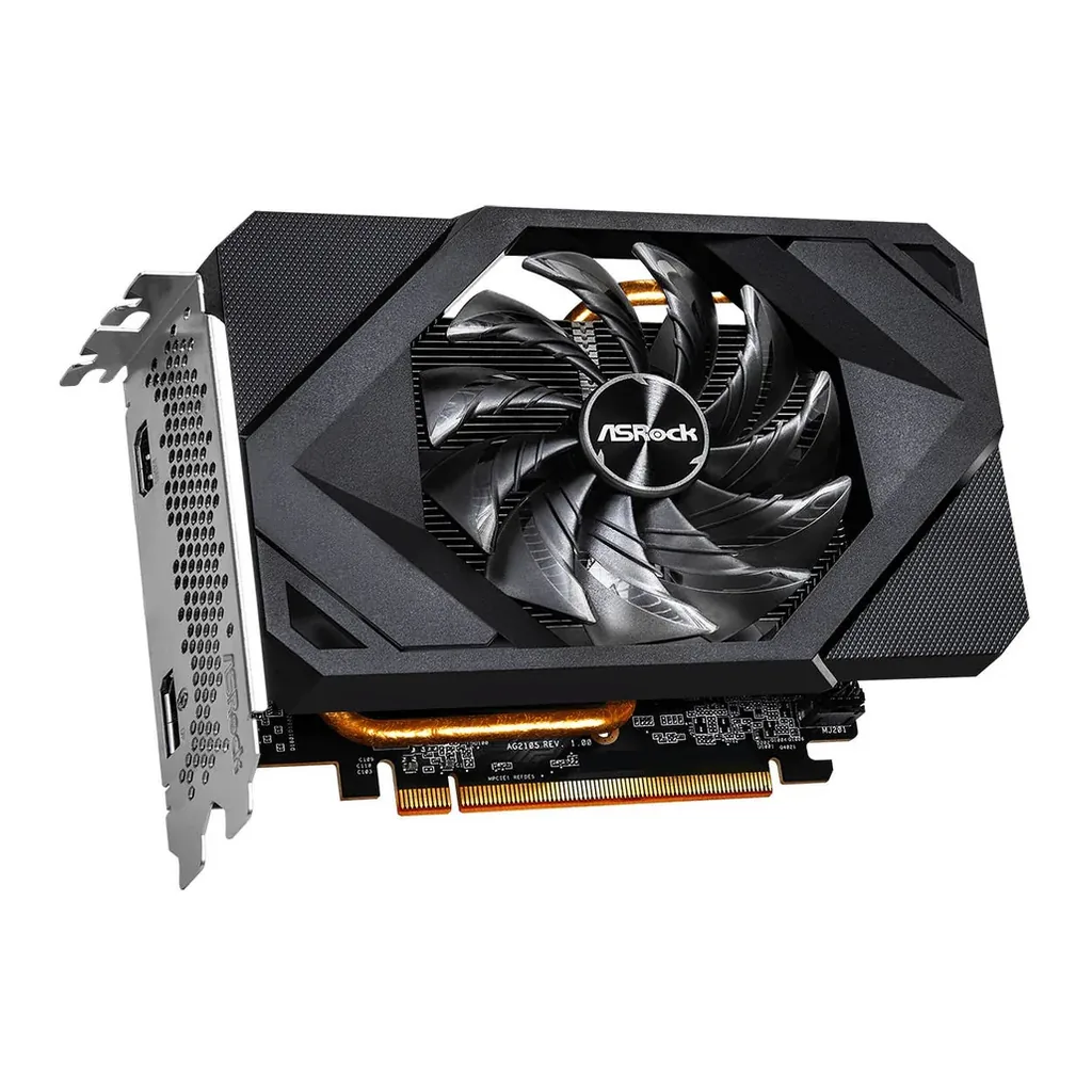 ASRock AMD Radeon RX 6500 XT Challenger ITX Graphic Card, 4GB GDDR6 64-bit Memory, 2815 MHz Boost Clock, 18 Gbps Memory Clock, PCI Express 4.0 x 4,- 1 – Gallery image 2 ASRock AMD Radeon RX 6500 XT Challenger ITX Graphic Card, 4GB GDDR6 64-bit Memory, 2815 MHz Boost Clock, 18 Gbps Memory Clock, PCI Express 4.0 x 4,- 1 – Gallery image 2