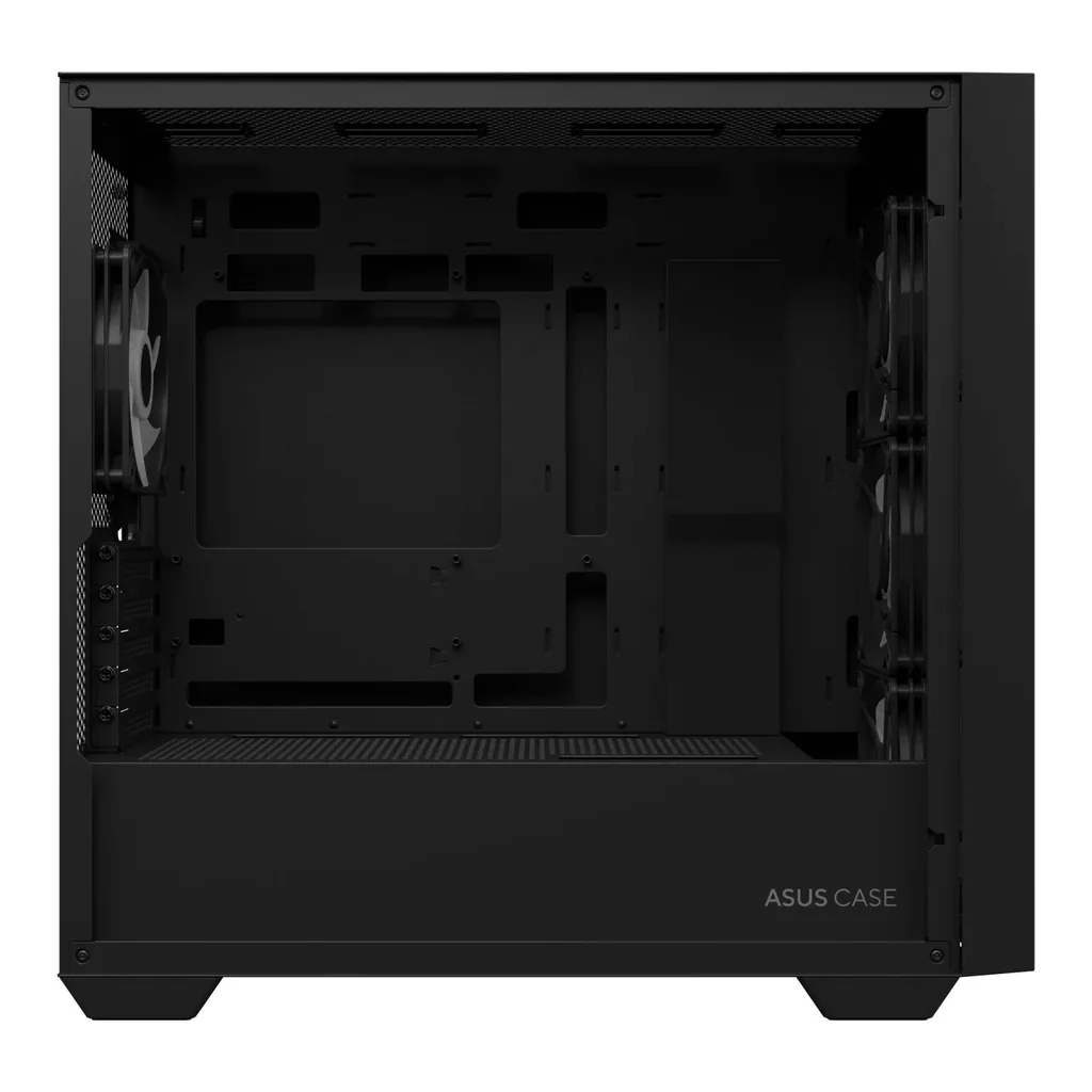 ASUS A21 Plus M-ATX Computer Case, 4x 120mm aRGB Pre-Installed Fan, Up to 360mm Radiator & 7x Fan Support, BTF Support, Headphone, Microphone & 2x USB 3.2 Gen1 Interface, Black | 90DC00H0-B19010 – Gallery image 5 ASUS A21 Plus M-ATX Computer Case, 4x 120mm aRGB Pre-Installed Fan, Up to 360mm Radiator & 7x Fan Support, BTF Support, Headphone, Microphone & 2x USB 3.2 Gen1 Interface, Black | 90DC00H0-B19010 – Gallery image 5