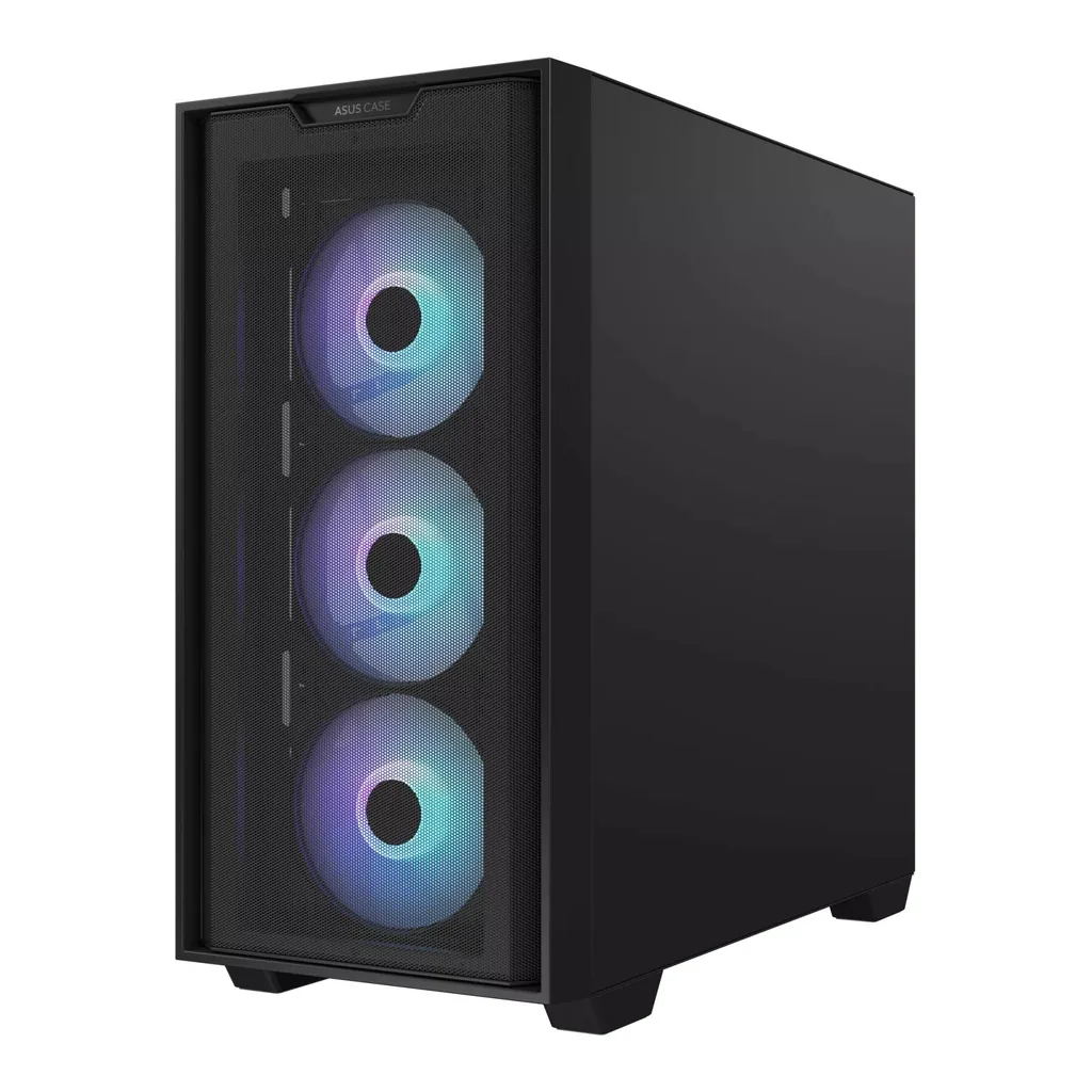 ASUS A21 Plus M-ATX Computer Case, 4x 120mm aRGB Pre-Installed Fan, Up to 360mm Radiator & 7x Fan Support, BTF Support, Headphone, Microphone & 2x USB 3.2 Gen1 Interface, Black | 90DC00H0-B19010 – Gallery image 10 ASUS A21 Plus M-ATX Computer Case, 4x 120mm aRGB Pre-Installed Fan, Up to 360mm Radiator & 7x Fan Support, BTF Support, Headphone, Microphone & 2x USB 3.2 Gen1 Interface, Black | 90DC00H0-B19010 – Gallery image 10
