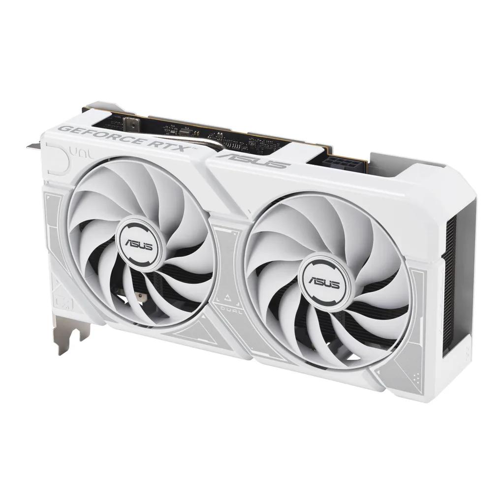 ASUS Dual GeForce RTX 5060 White OC Edition 8GB GDDR7 Graphics Card, 8GB GDDR7 128-Bit Memory, 2535MHz Boost Clock, 28 Gbps Memory Speed, 3840 CUDA Co – Gallery image 7 ASUS Dual GeForce RTX 5060 White OC Edition 8GB GDDR7 Graphics Card, 8GB GDDR7 128-Bit Memory, 2535MHz Boost Clock, 28 Gbps Memory Speed, 3840 CUDA Co – Gallery image 7