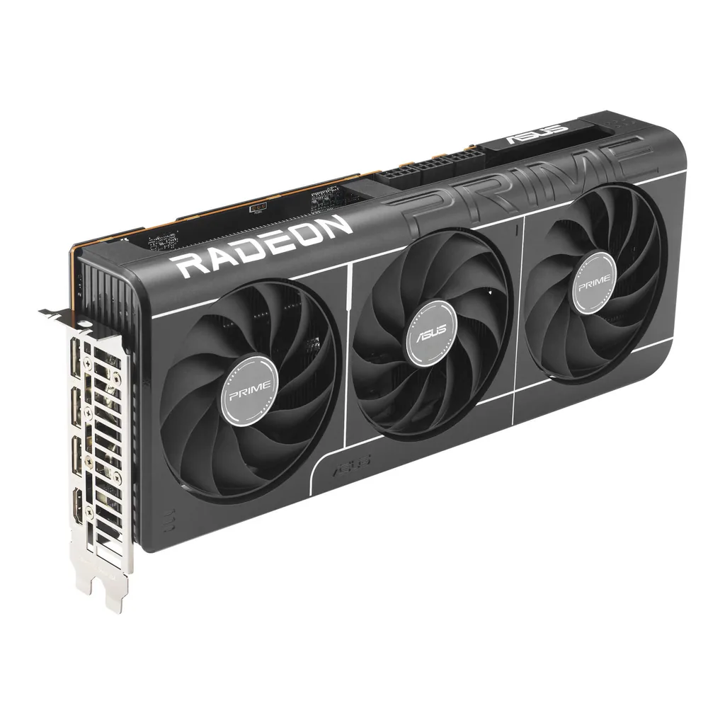ASUS Prime Radeon RX 9070 XT OC Graphics Card 16GB GDDR6, PCIe 5.0, High-Performance GPU – Gallery image 2 ASUS Prime Radeon RX 9070 XT OC Graphics Card 16GB GDDR6, PCIe 5.0, High-Performance GPU – Gallery image 2